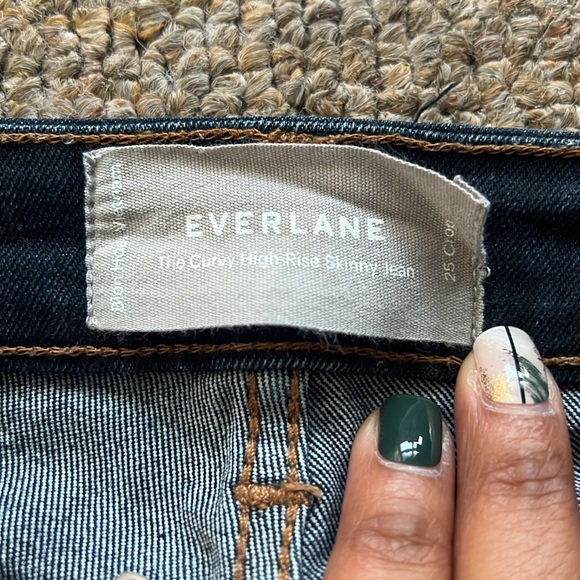 Everlane The Curvy High-Rise Skinny Jeans 25 Crop - Picture 4 of 5